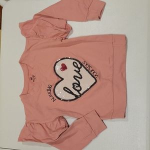 Girls sweatshirt, Size 5 , Mauve
